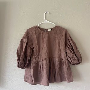 Puffed sleeve blouse